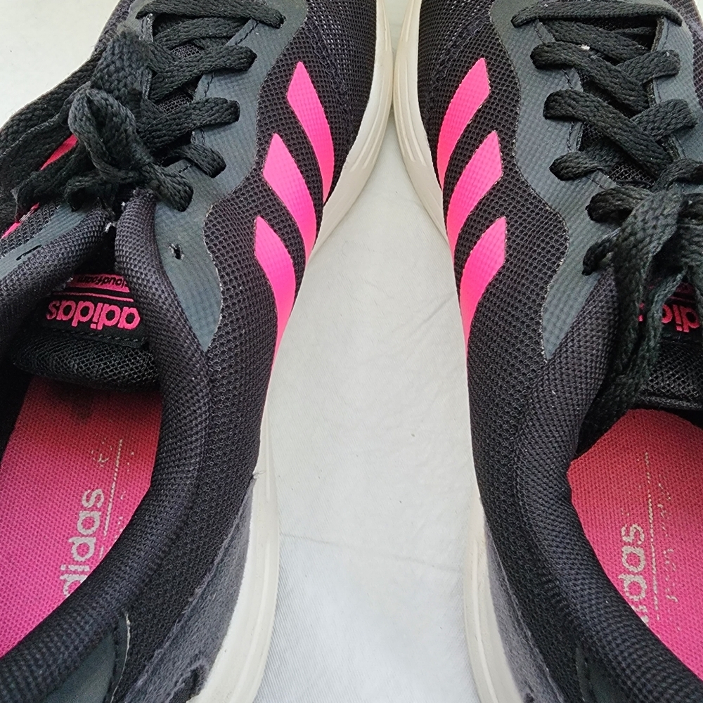 Adidas sneakers for Men Black/Pink Stripes Size 10 - Picture 8 of 10